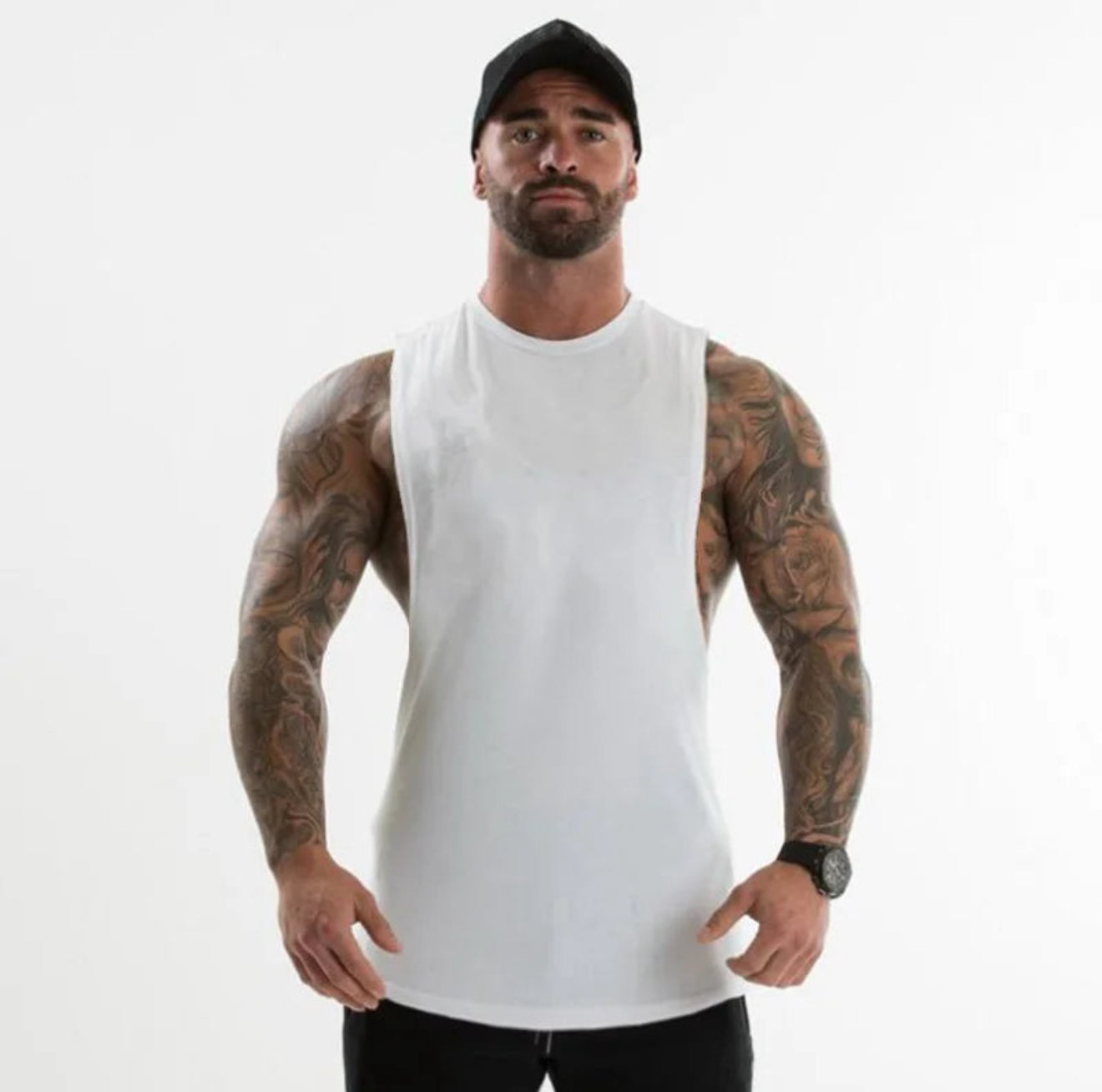 Plain Cut Off T-Shirt