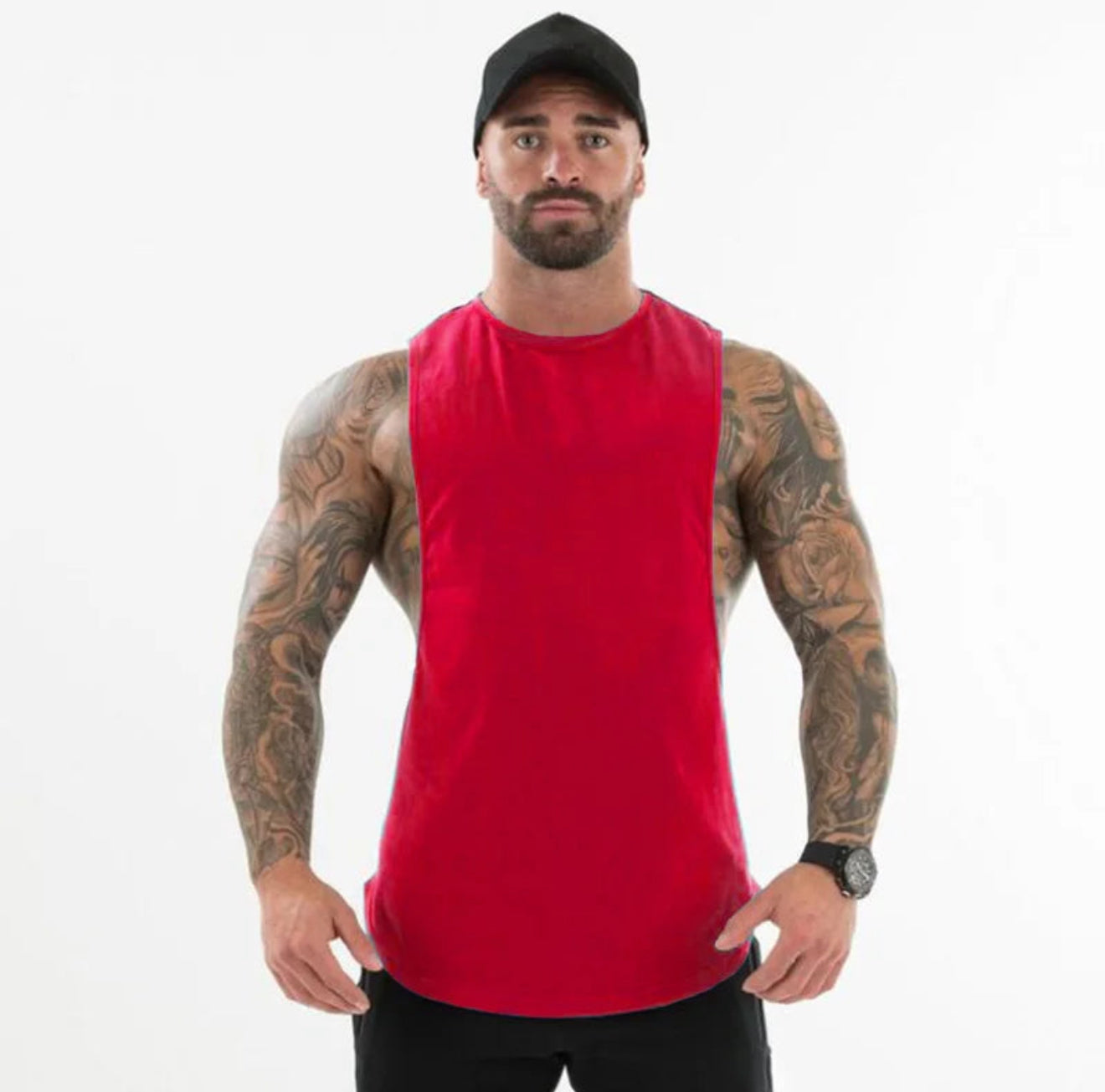 Plain Cut Off T-Shirt