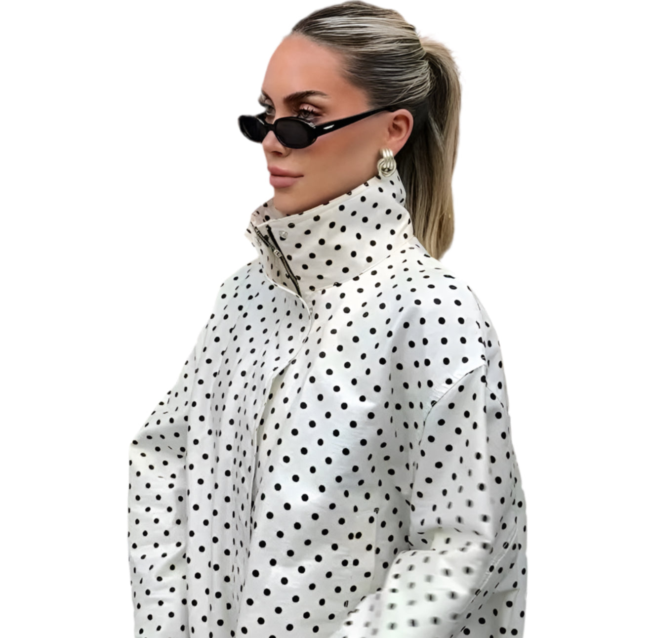 Crop Polka Dot Jacket